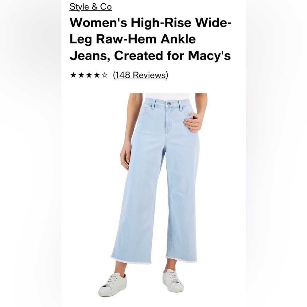 Style & Co - Wide Leg Jeans - worn once